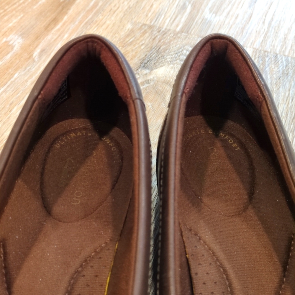 🥿Clarks Brown Loafers Women's size 8  😍VERY GOOD CONDITION!!!😍 - Picture 6 of 10